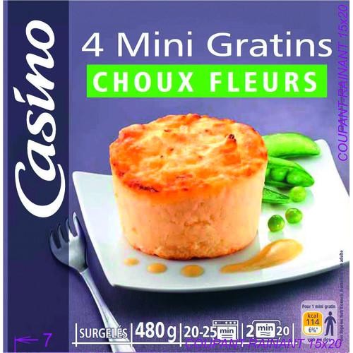 Mini Cauliflower Gratins Frozen Casino 480G