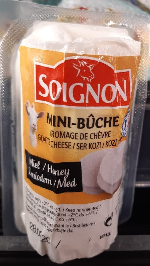 Mini Buche Goat Cheese With Honey Soignon 110G