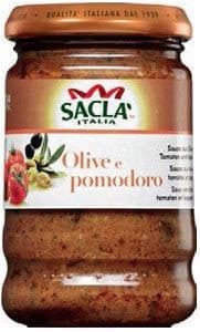 Sauce with Olives Tomatoes and Sacla Capers 190g