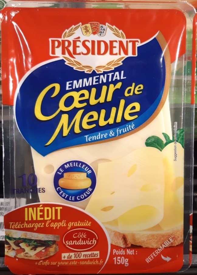 Emmental Coeur de Meule President 150 G