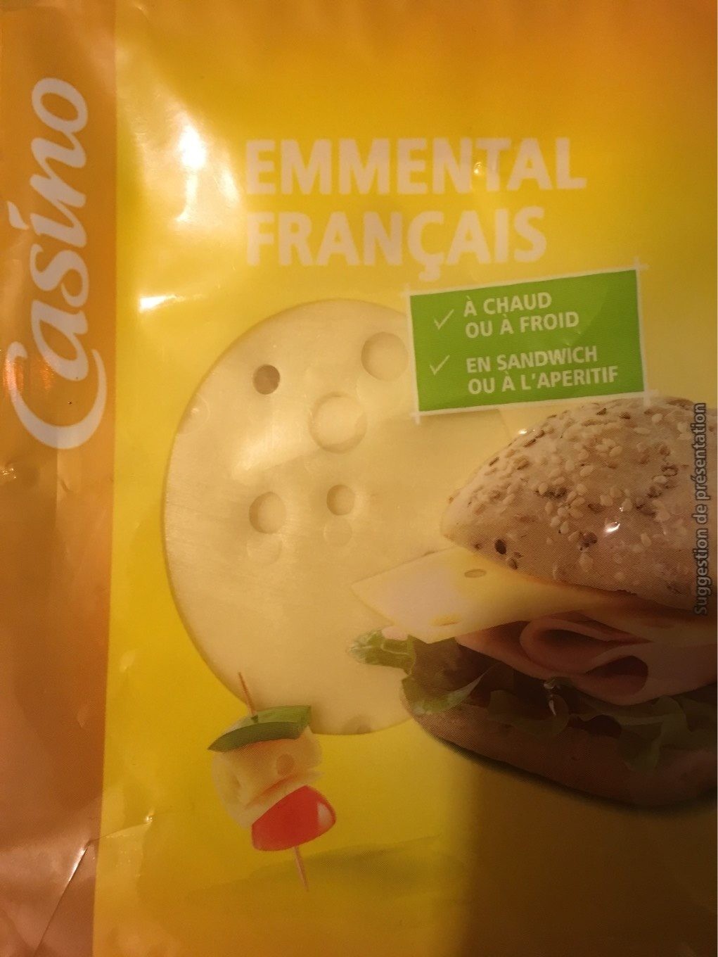 Slice French Emmental Casino 200 G