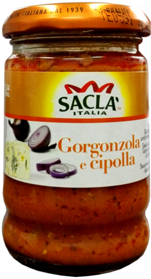 Sauce au Fromage Gorgonzola et aux Oignons Rouges Sacla 190g