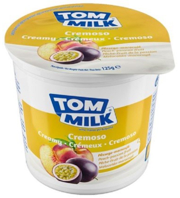 Yaourt Peche Passion Tom Milk  125 g