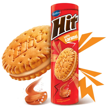 Hit Bahlsen Salted Caramel Cream Filled Biscuit 220g