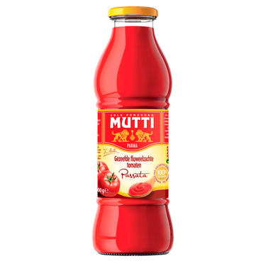 Mutti Passata Tomates Dulces Y Aterciopelados Tamizados 400 g
