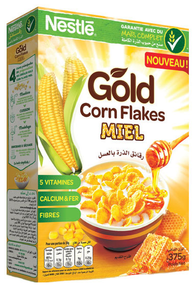 CORN FLAKES Gold Honey NESLE 375gr