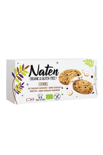 Naten Organic Chocolate Hazelnut Gluten Free Oatmeal Cookies 120 g