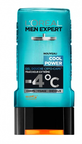 Gel Douche pour Homme  Cool Power L'Oréal Men Expert 300 ml