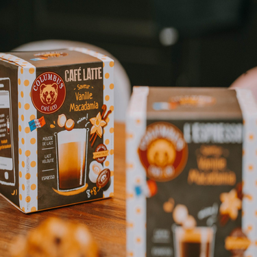 16 Vanilla Flavor Capsules Macadamia Colombus Coffee and Co (Dolce Gusto)