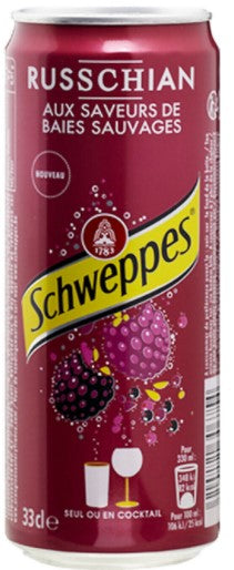 Russchian with Schweppes Wild Berry Flavors 33 cl