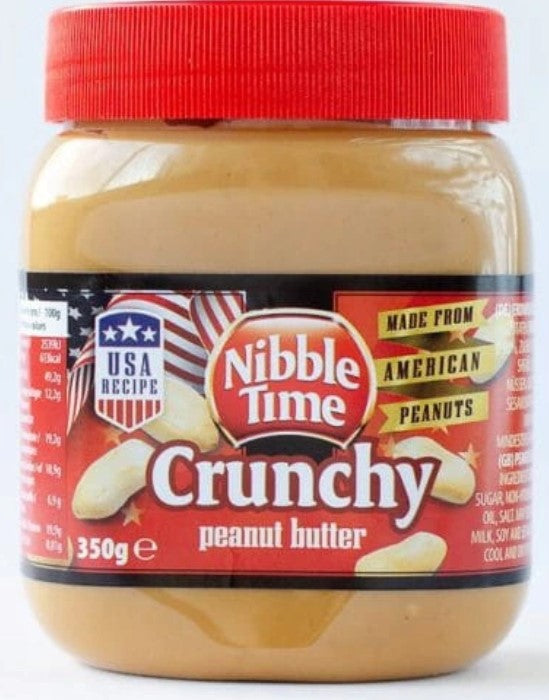 Beurre de Cacahuètes Crunchy Nibble Time 350g