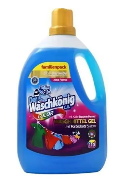 Détergent Gel Liquide Lavant Color Der Waschkönig (110 Lavages) 3.305L