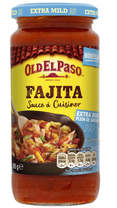 Fajitas Cooking Sauce with Tomatoes and Herbs OLD EL PASO 395 g
