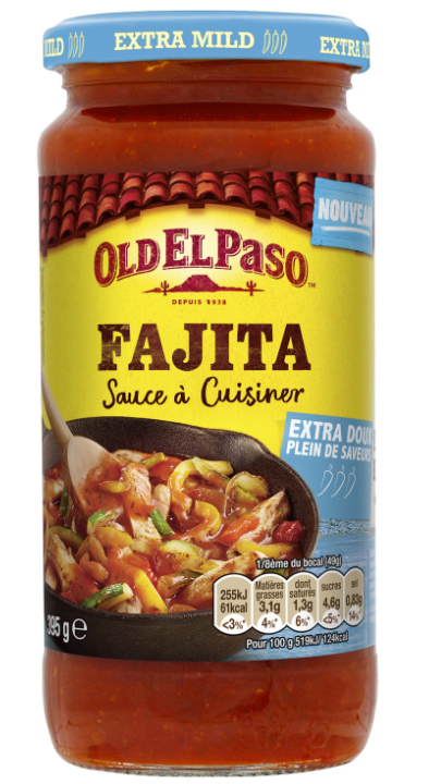 Sauce à Cuisiner Fajitas aux Tomates et Herbes  OLD EL PASO 395 g