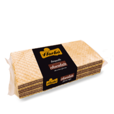 Barquille Cream Wafers Chocolate Flavor Florbú 250 g