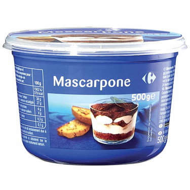 Mascarpone Classic Carrefour 500g 