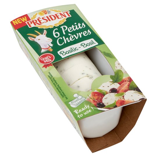 Fromage de chèvres au basilic 6 petites protions 100g Président