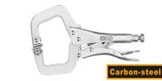 INGCO Gooseneck Locking Pliers 280mm Carbon Steel Size: 11 "