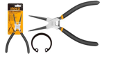 INGCO Straight Head Internal Circlip Pliers 180mm Size: 7"" / 180mm