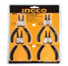 Set Of 4 INGCO Carbon Steel Circlip Pliers Dimensions: 7"/180mm