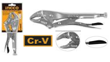 INGCO Round Jaw Locking Pliers Dimensions：10"/255mm