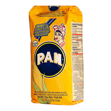 Precooked Yellow Corn Flour Gluten Free PAN 1kg