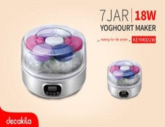 Yoghurt Maker 7 Pots 18W Decakila LCD Display