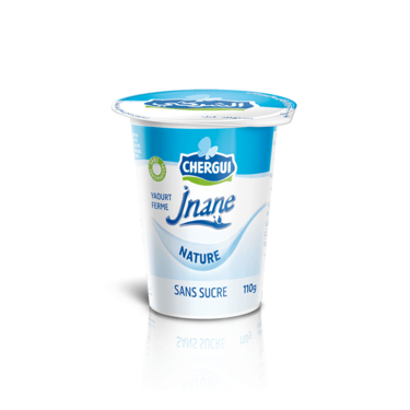 Jnane Natural Plain Sugar-Free Firm Yogurt 4x110g - CHERGUI