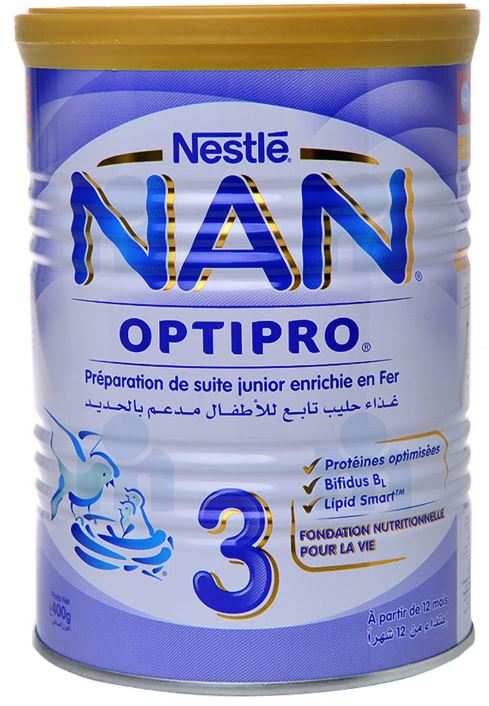 Lait de croissance Optipro 3 Nan 400g