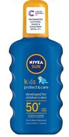 Spray protecteur coloré 50+ Sun Kids Nivea  200 ml