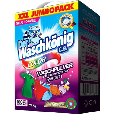 Color Der Waschkönig CG Laundry Powder Detergent 7.5 kg (100 Washes) 
