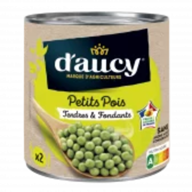 Petits Pois Extra Fin D'aucy 1/2 (400g)
