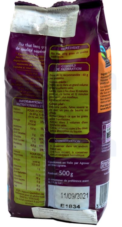 Naturally flavored Thai rice CASINO SAVEUR D'AILLEURS 500g