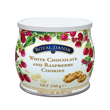 White Chocolate Raspberry Royal Dansk Cookies 250 g 