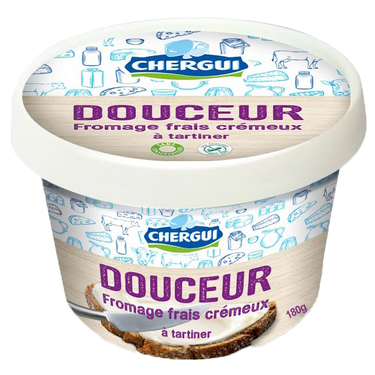 Fromage Douceur Frais Crémeux à Tartiner Chergui 180g