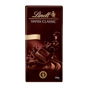 Chocolat Extra Fin Noir Lindt Suisse Classic 100g