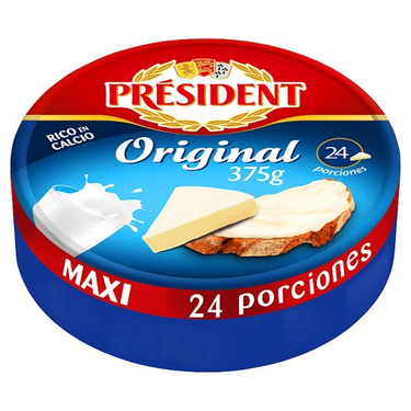 President Queso Procesado Grasa Original 24 porciones