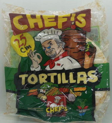 Chef's tortillas 25cm (Made in Holland) 370 g