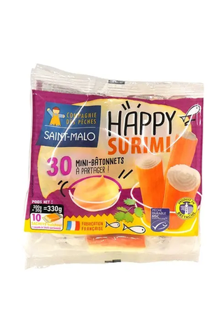 30 Mini Surimi Sticks Crab Flavor Mayonnaise Saint Malo 330 g