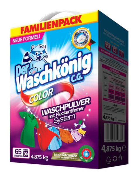 Color Der Waschkönig CG Laundry Powder Detergent 4.875 kg (65 Washes)