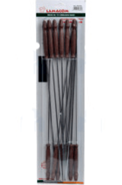 12 Stainless Steel Spits with Lamacom ABS Handles