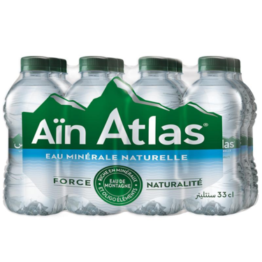 Eau Minérale Naturelle Ain Atlas 12 x 33 CL