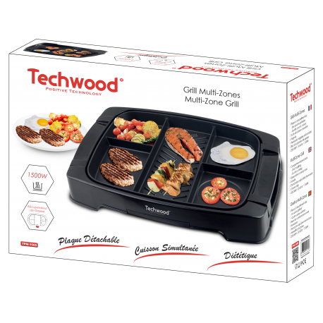 Techwood Multi Zone Grill. Grease collection tray.1500W