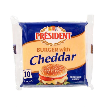 Fromage Cheddar Burger en Tranchettes Président 200 g