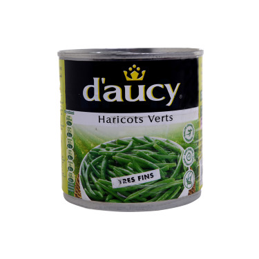 Haricots Verts Très Fins D'aucy 1/2 (400g)