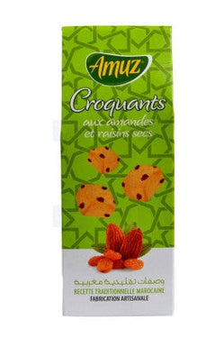Croquants aux Amandes et Raisins Amuz 150 g