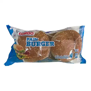4 Burger Buns Without Sesame 220g