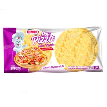 12 Mini Pizza Onion and Garlic Flavor Bimbo 420 g