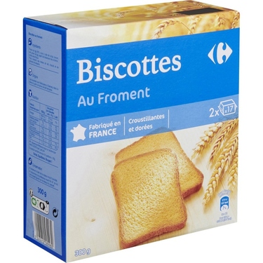 Plain Wheat Rusks Carrefour 300 g