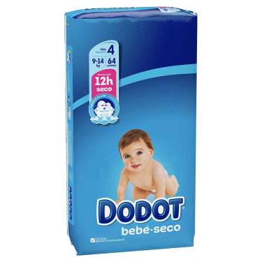 64 Dodot T4 Diapers (9 - 14kg)